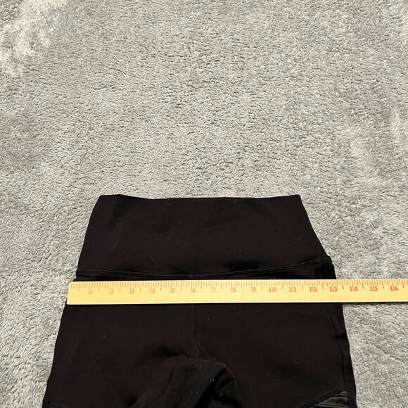Alo Yoga Leggings Womens Medium Moto Black Athletic Workout Wear Pants - Picture 7 of 9